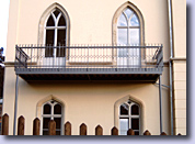 Fußbodenbelag des Balkones: Holzdielung