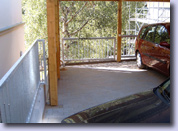 Zaunsfelder mit Treppengeländer